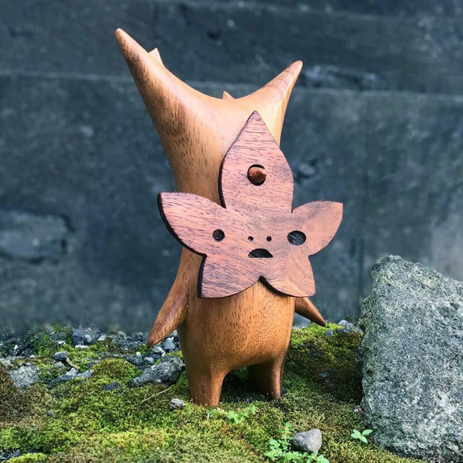 Wooden Korok Statue Home Decoration Handicraft Craft For Game Lovers Zelda Breath Of The Wild Puppet Toy Decoration Gif