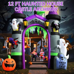 Halloween Inflatables Outdoor Yard Decorations, Spooky Halloween Outside Decor