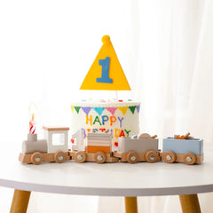 Wooden Train Birthday Toy  Montessori Toys Baby Educational Toys