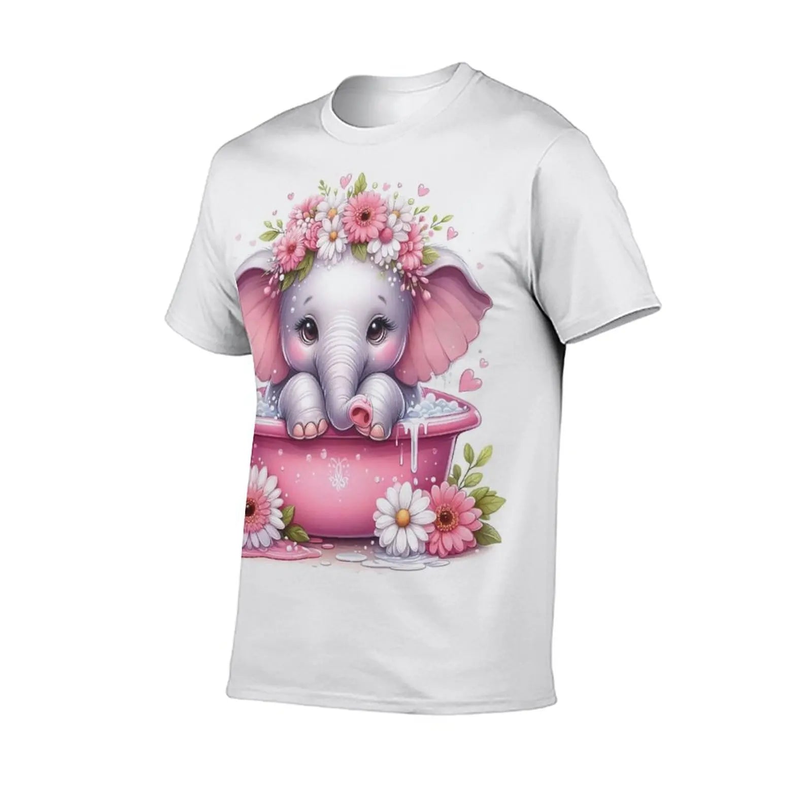 Colorful Indian Elephant Spring Color Festival Gift T-Shirt Festival Wear Clothes Men Clothing Graphic T Shirts Camisetas