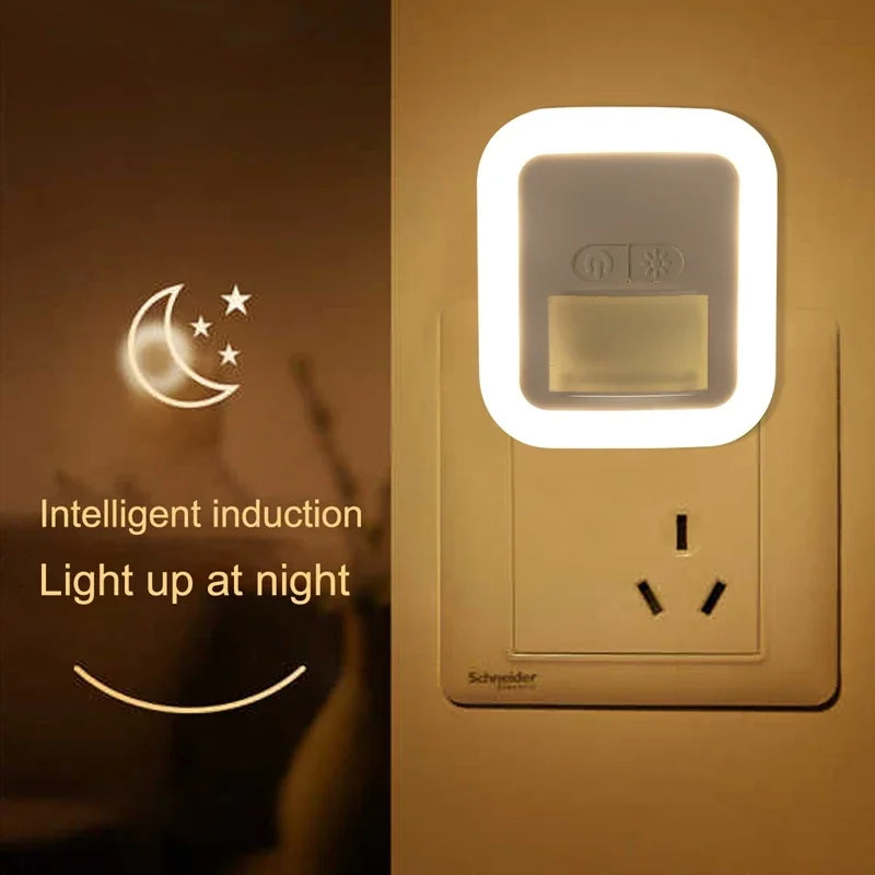 Remote Control led Night light EU US Plug Mini Night Lamp Bedroom Decor Lamp