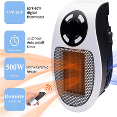 Electric Heater For Home Portable Plug In Wall