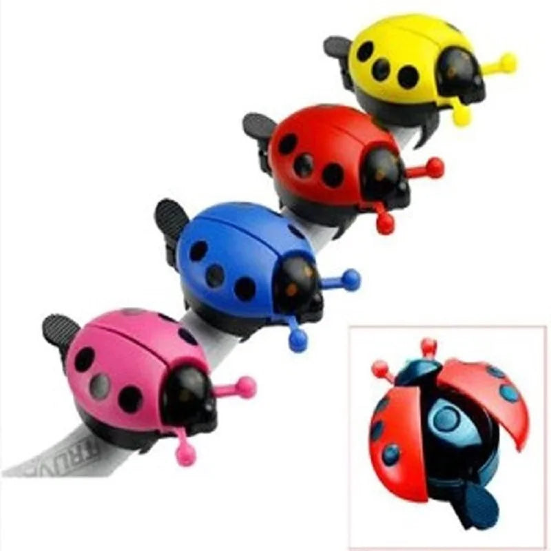 Bicycle Bell Cartoon Beetle Ladybug Cycling Bell for Lovely Kids Bike Ride Horn Alarm