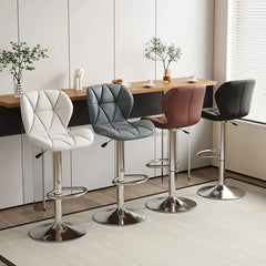 Bar Chair Modern Simple Bar Chair Cashier Front Desk Lifting Backrest Chair Household High Stool Bar High Stool