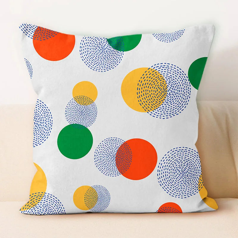 Summer New Irregular Pattern Throw Pillow Ins Car Sofa Office Decoration Pillow Cover