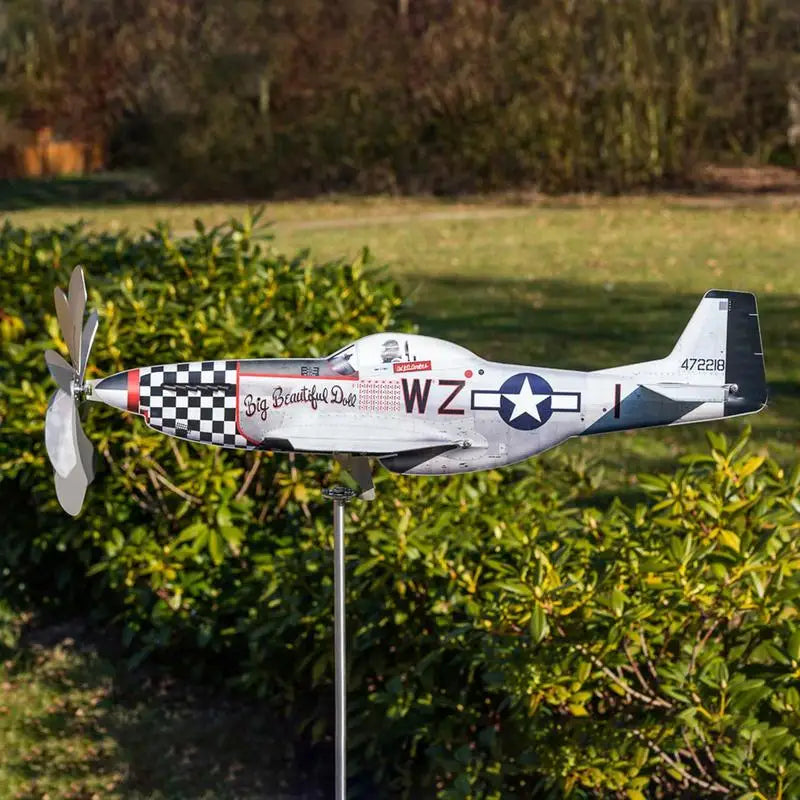 Aircraft wind vane metal stainless steel wind vane garden ornament