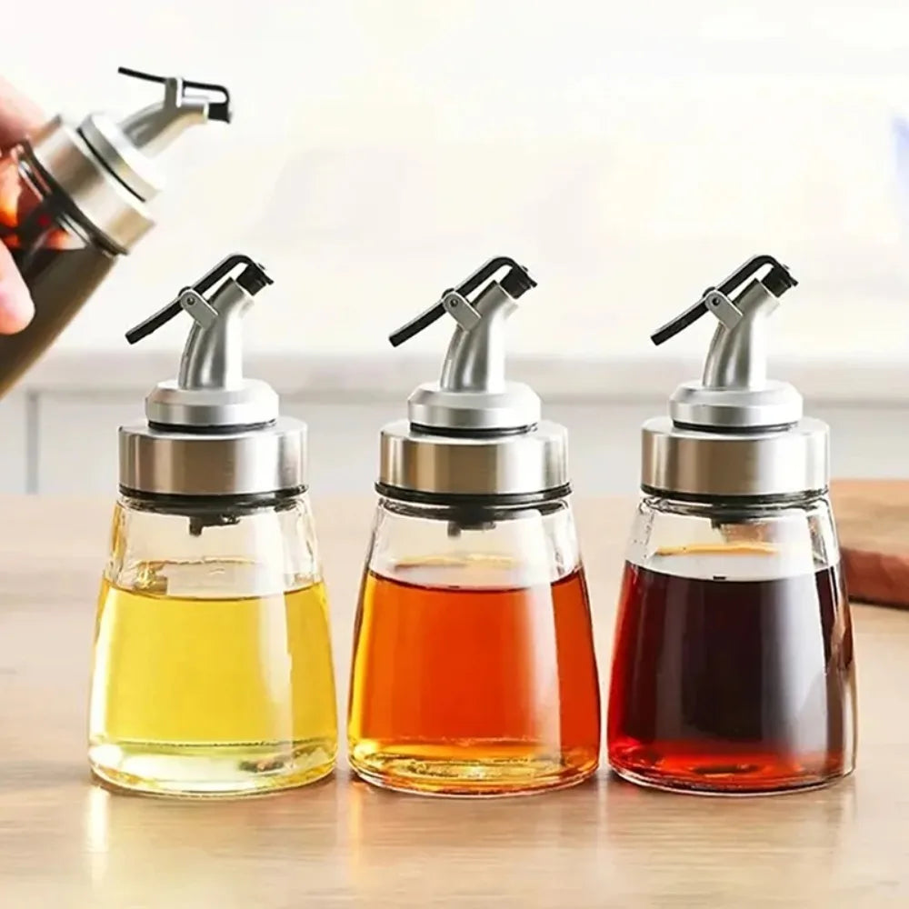 Leak Proof Oil Glass Oil Bottle Kitchen Household Seasoning Storage Bottle