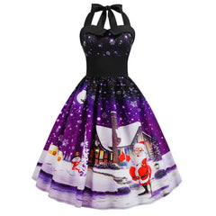 Goth Halloween Christmas Costumes for Women Vintage Dress