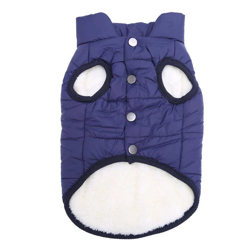 Pet Dog Vest Jacket Autumn Winter Warm Fleece Dog Coat Clothes