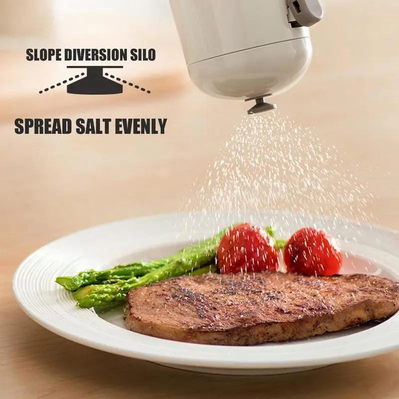 Salt Shaker Glass Seasoning Salt Shaker Jars Portable Press-Type Seasoning Bottle Sugar Shaker