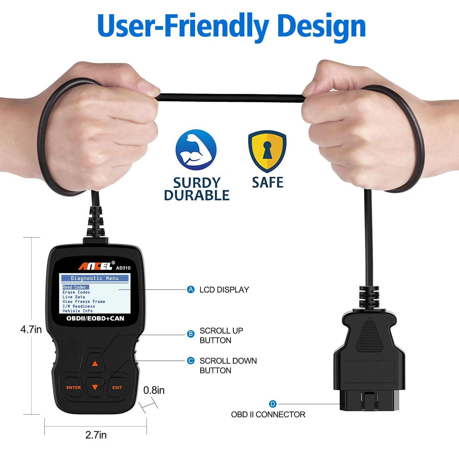 Automotive Professional Code Reader Scanner