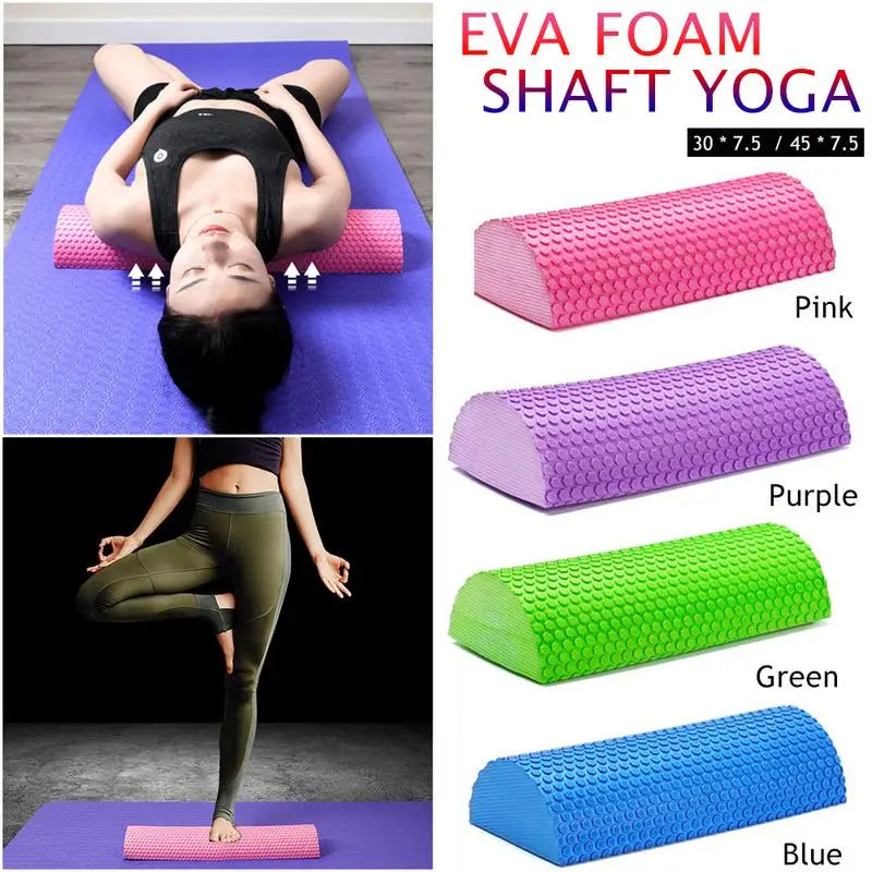 Half Round Eva Foam Roller For Yoga Pilates Fitness Equipment Balance Pad Yoga Blocks