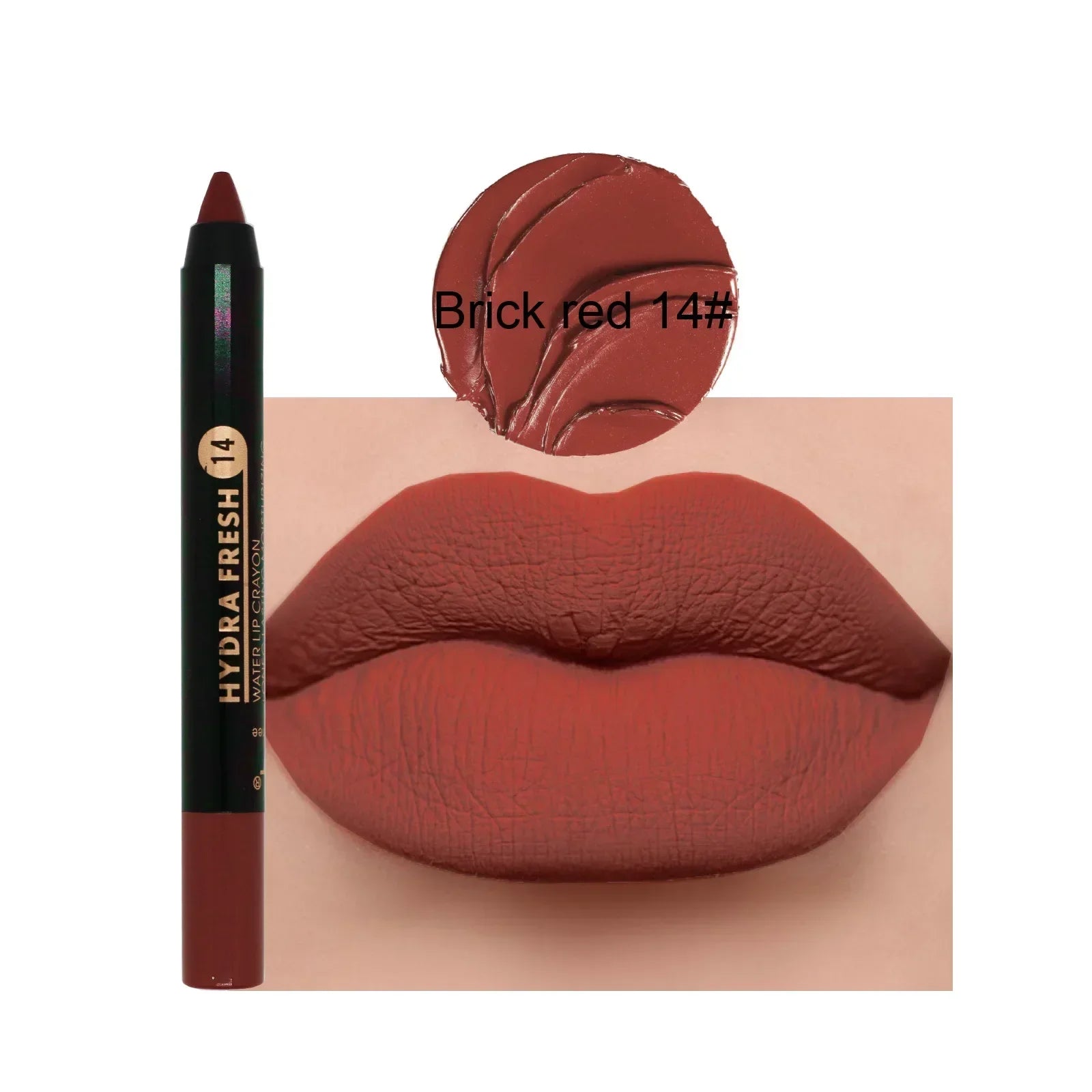 Matte Velvet Lipstick Pencil Waterproof Long Lasting Red Lip Sticks Non-Stick Cup Makeup Lip Tint Pencil