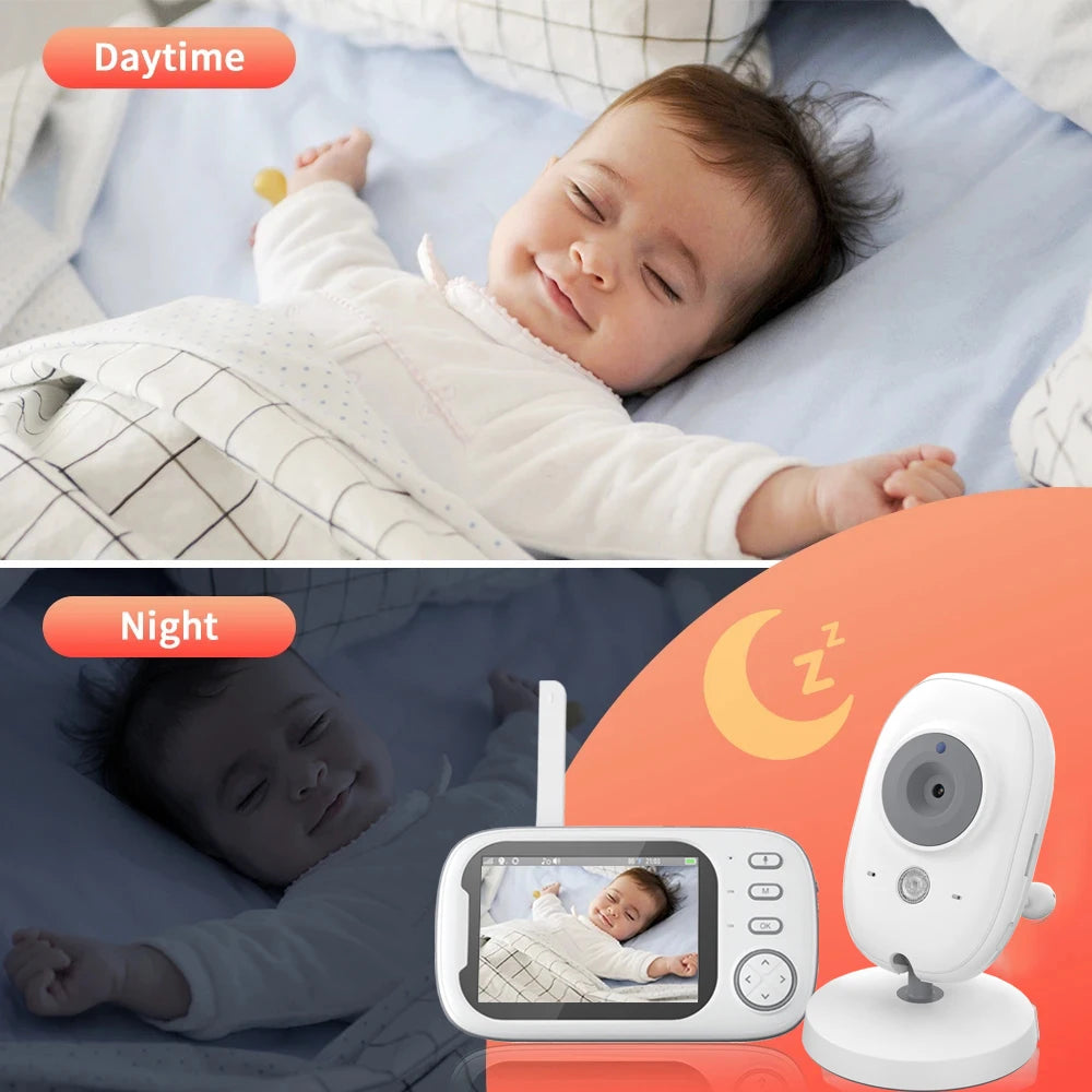 Video Baby Monitor 3.2 Inch LCD Screen Night Vision Surveillance Security Camera