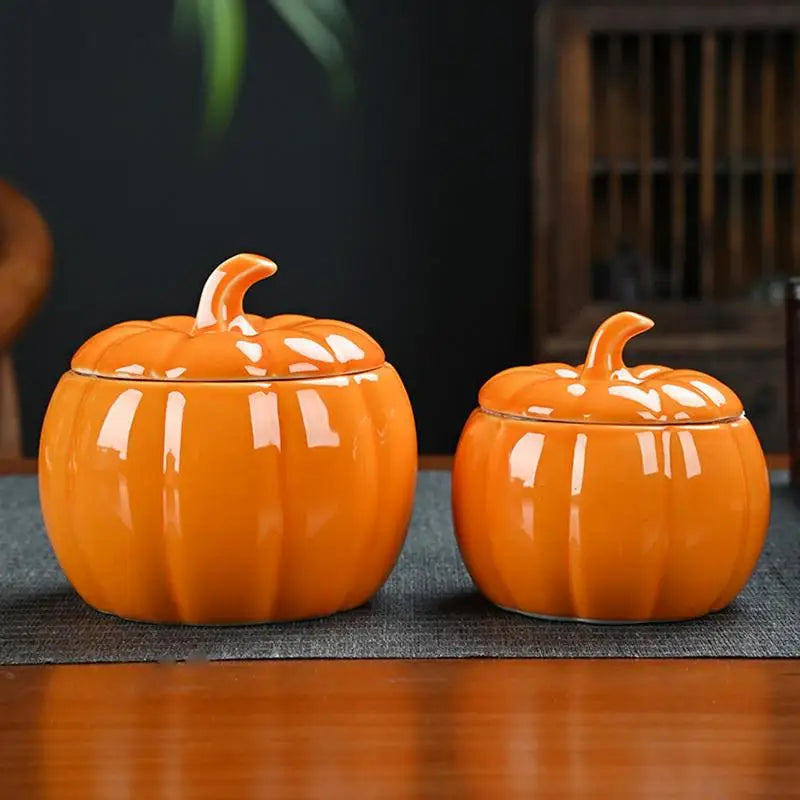 Kitchen Spice Salt Jars Pumpkin Shape Food Storage Container Creative