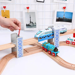 All kinds of Wooden Track Accessories Beech Wood Railway Train Educational Toys