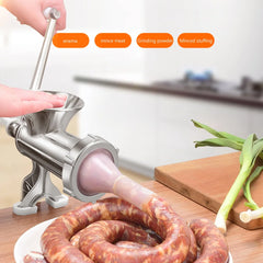 Manual Meat Grinder Aluminum Alloy Powerful Home Sausage Stuffer Hand Crank Kitchen Vegetable Chopper