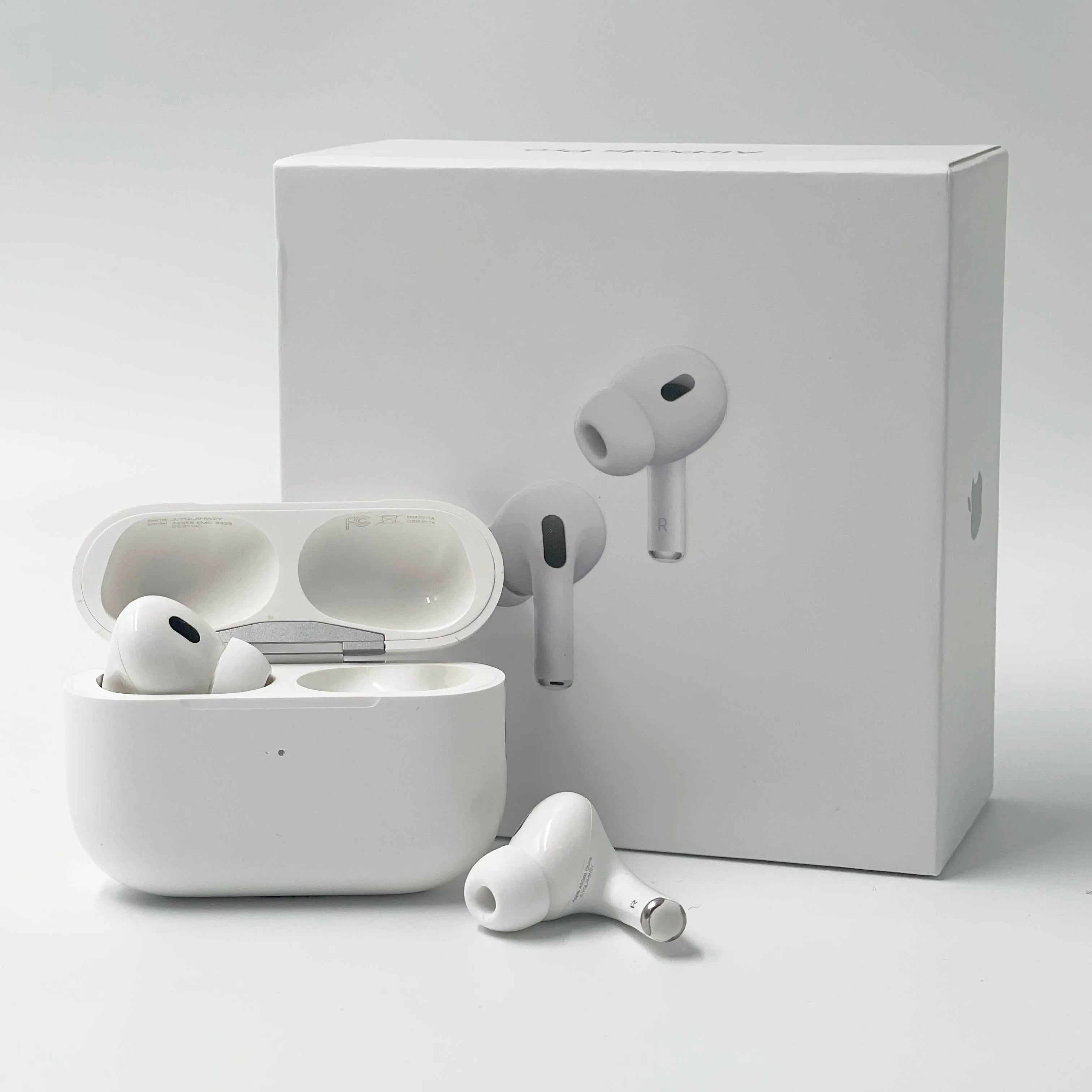 Original AirPods Pro2 Adaptive EQ H2 Earphone Chip Wireless Bluetooth Earphone Spatial Audio with Lightning USB-C