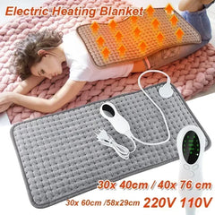 Electric Heating Pad Massager Therapy Physiotherapy Back Pain Relief  Shawl Cover Leg Winter Warmer Blanket Thermal Mat