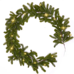 Christmas Garland Pine Tree Rattan Wreath For Home Xmas Decor Party Wedding Hanging Ornament Dining Table Decoration