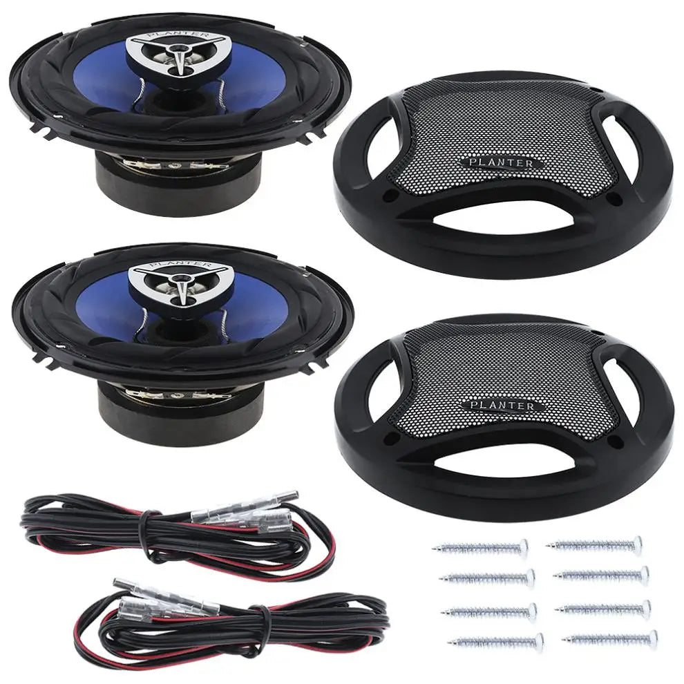 2pcs 6.5 Inch HiFi Coaxial Car Speakers 250W/500W Vehicle Door Auto Full Range Frequency Subwoofer Car Audio Speakers for Car