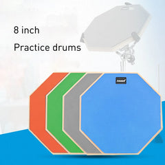 8 Inch Rubber Wooden Dumb Drum Practice Training Drum Pad