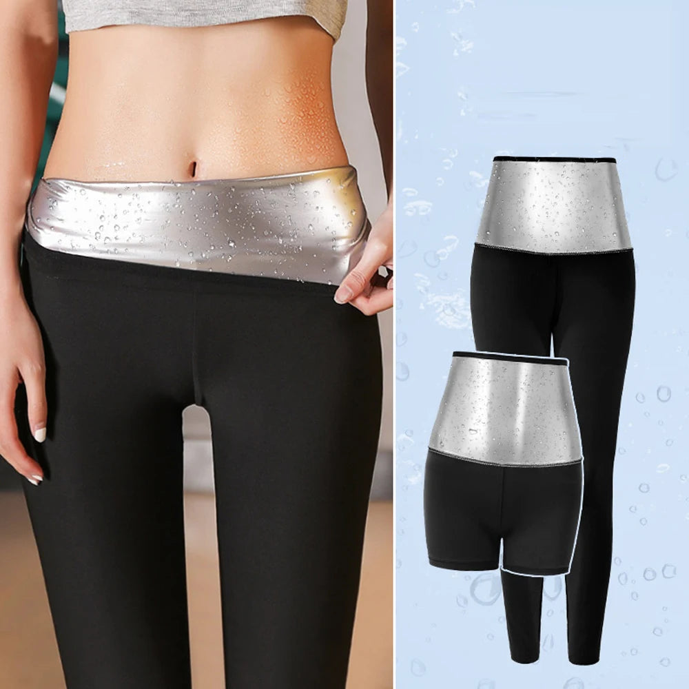 Sauna Sweat Pants for Women High Waist Compression Slimming Weights Thermo Legging