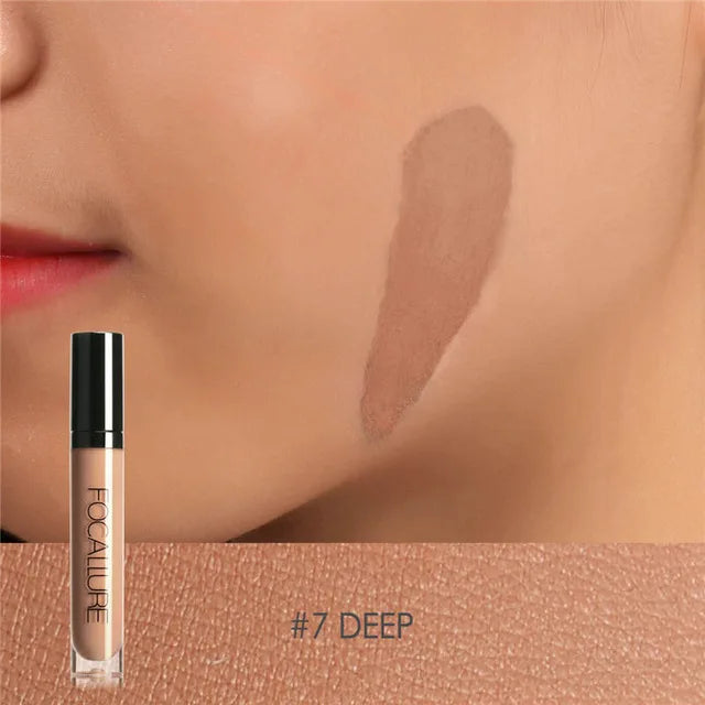 FOCALLURE Face Concealer Full Coverage Oil Control Base Waterproof Moisturizing Liquid Foundation