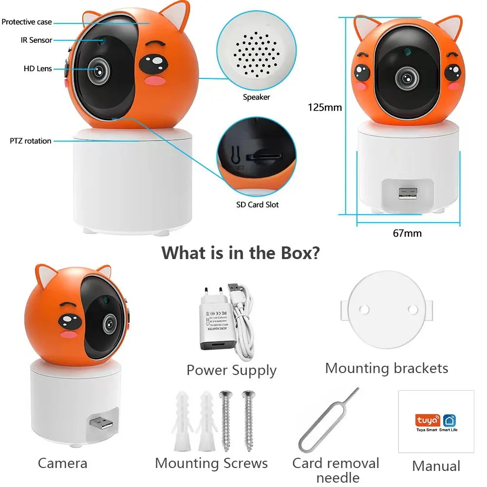 Auto Tracking  Home Security CCTV Baby Monitor