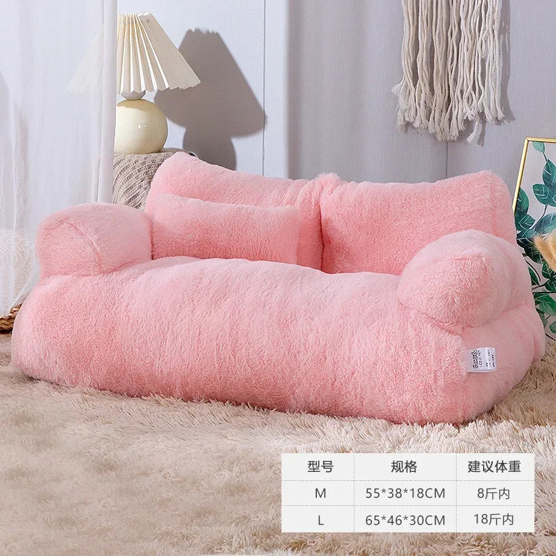 Cat bed House Plush Dog Sofa Beds Washable Warm Pet Dog Nest Cat Beds sofa Comfortable CatS Cushion