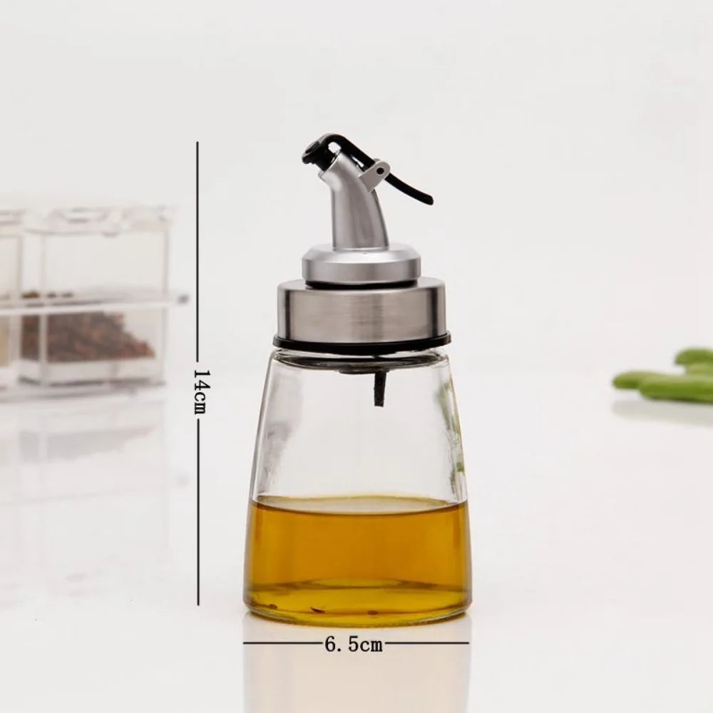 Leak Proof Oil Glass Oil Bottle Kitchen Household Seasoning Storage Bottle