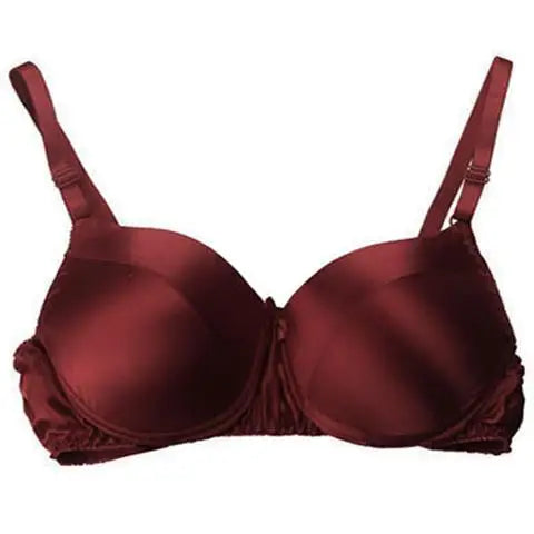 Good quality, affordable, breathable silk bra, thin, without steel rings, inside and outside