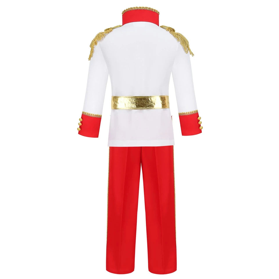 Children Christmas Prince Charming Cosplay Kids