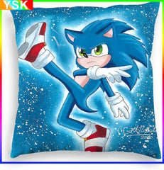 Sonic Home Sofa Decorative Pillow Car Living Room Pillow Short Plush Pillowcases