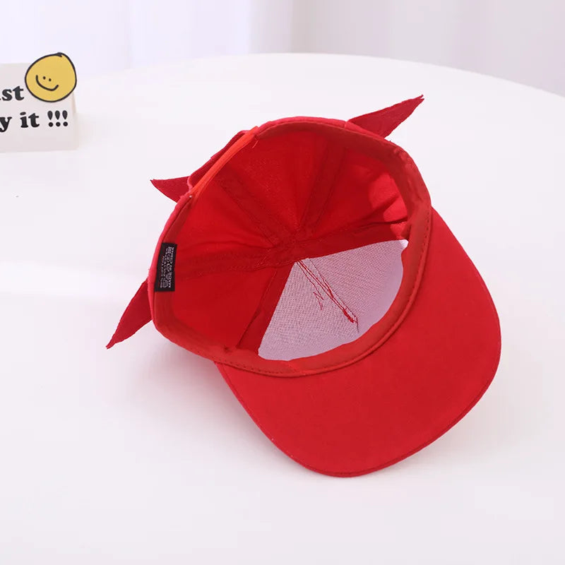 Children's Hat Sonic Baseball Cap Spring and Autumn New Cartoon Flat Brim Hat for Boys and Girls Super Sonic Mouse Hip-Hop Hat