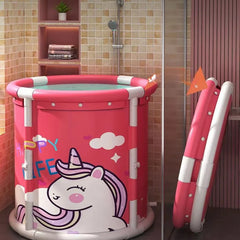 Folding Soaking Tub Bathtub Sweat Steaming Bath Bucket Adults Children Installation-free Folding Bath Bucket