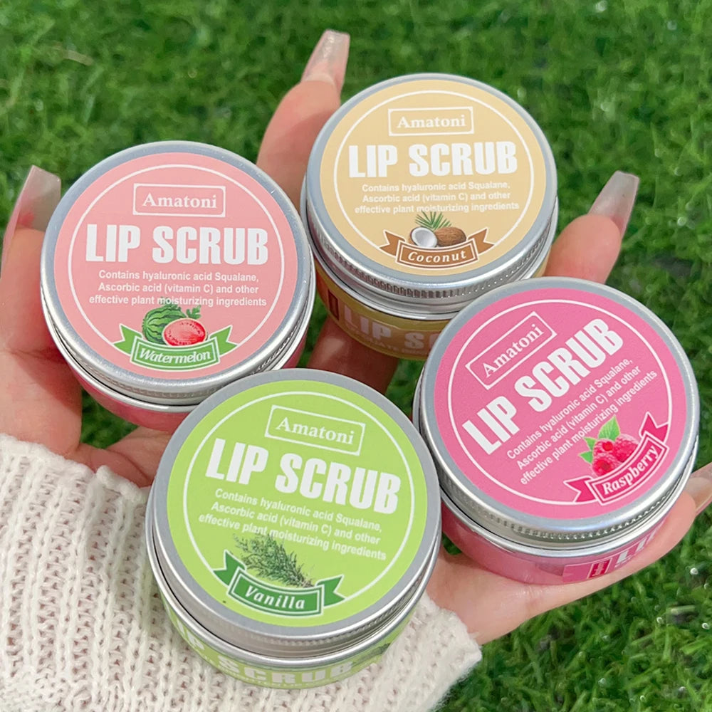 Fruit Flavor Scrub Lip Mask Repair Dead Skin Exfoliating Moisturizing Nourishing Smoothing Repair Lips