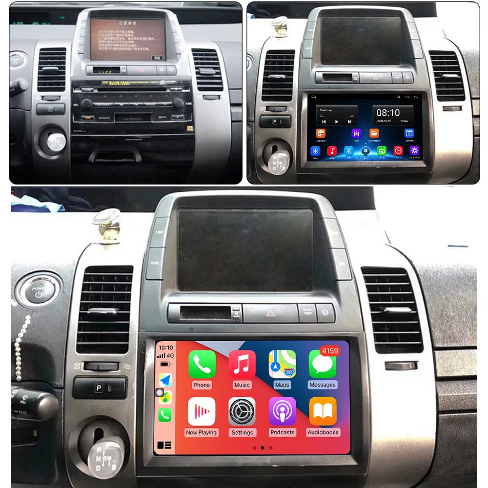 Carplay Autoradio 2 din Android 12 For Toyota Prius 20 2003-2009 Car Radio Multimedia Video Player GPS Navigation