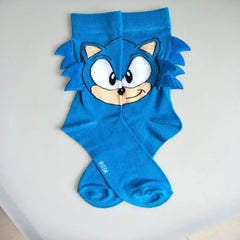 Sonics Child Socks Cute Stocking Anime Kids Boys Cotton Hosiery Cartoon Winter Spring Thin Socks Children Birthday Cute Gifts