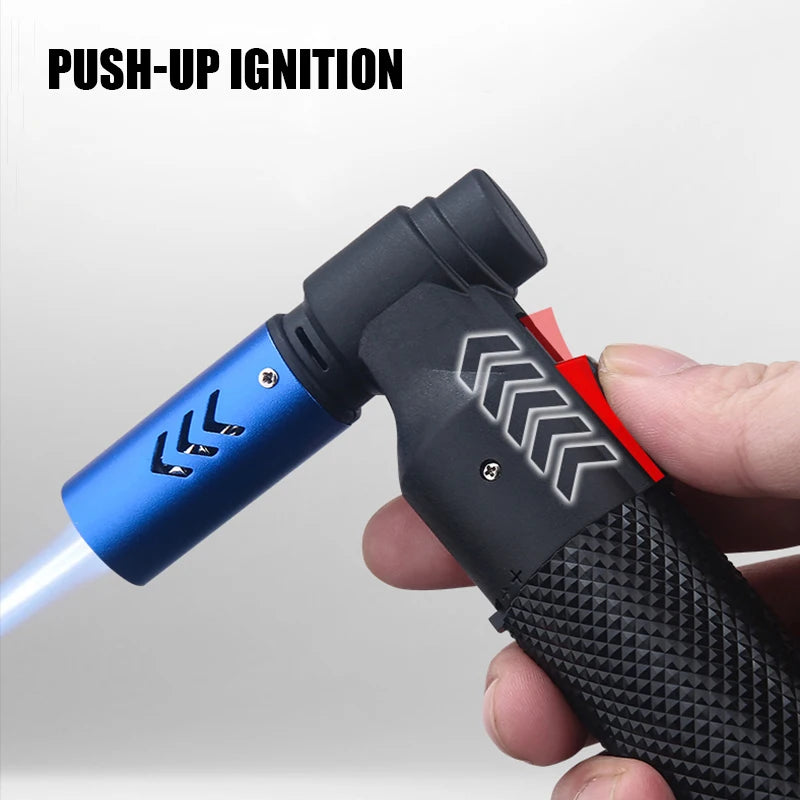 Honest Gun Strong Windproof Blue Flame Cigar Adjustment Spray Gun 1300 ° Outdoor Camping Stylish Torch Lighter Gadgets