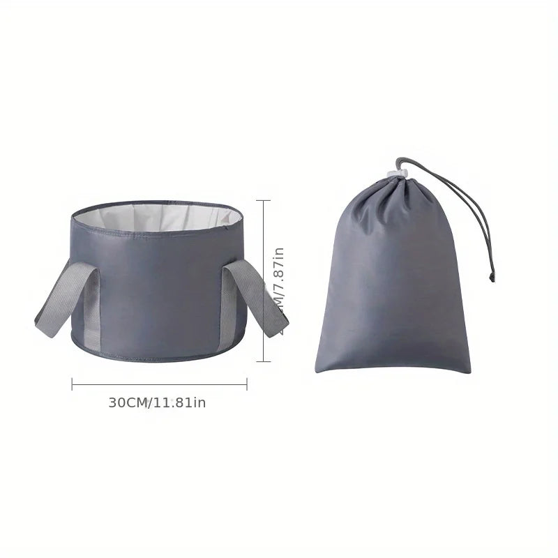 Foldable Basin Travel Camping Washbasin Bucket Fishing Folding Basin Foot Bath Sink Foot soak Bag