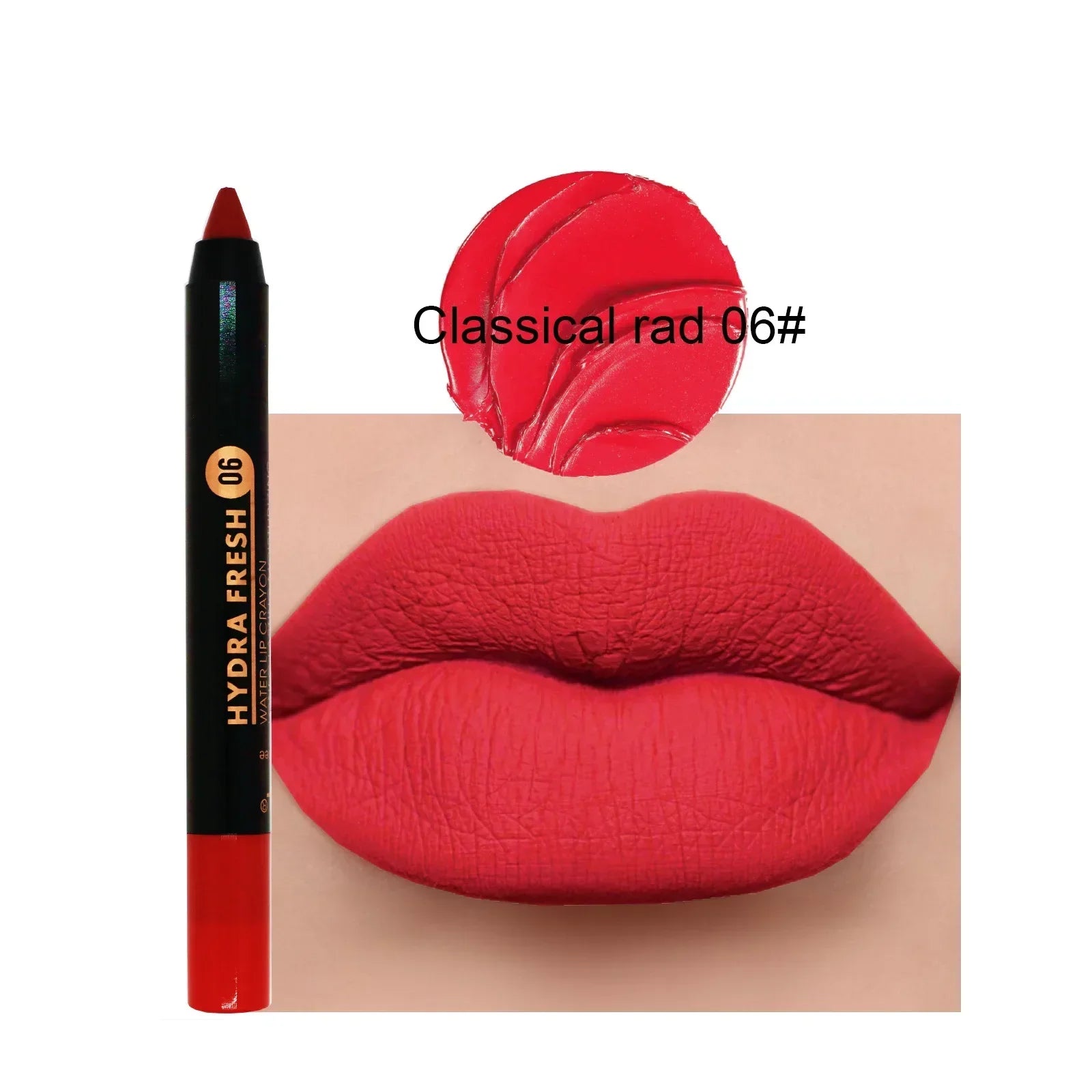 Matte Velvet Lipstick Pencil Waterproof Long Lasting Red Lip Sticks Non-Stick Cup Makeup Lip Tint Pencil