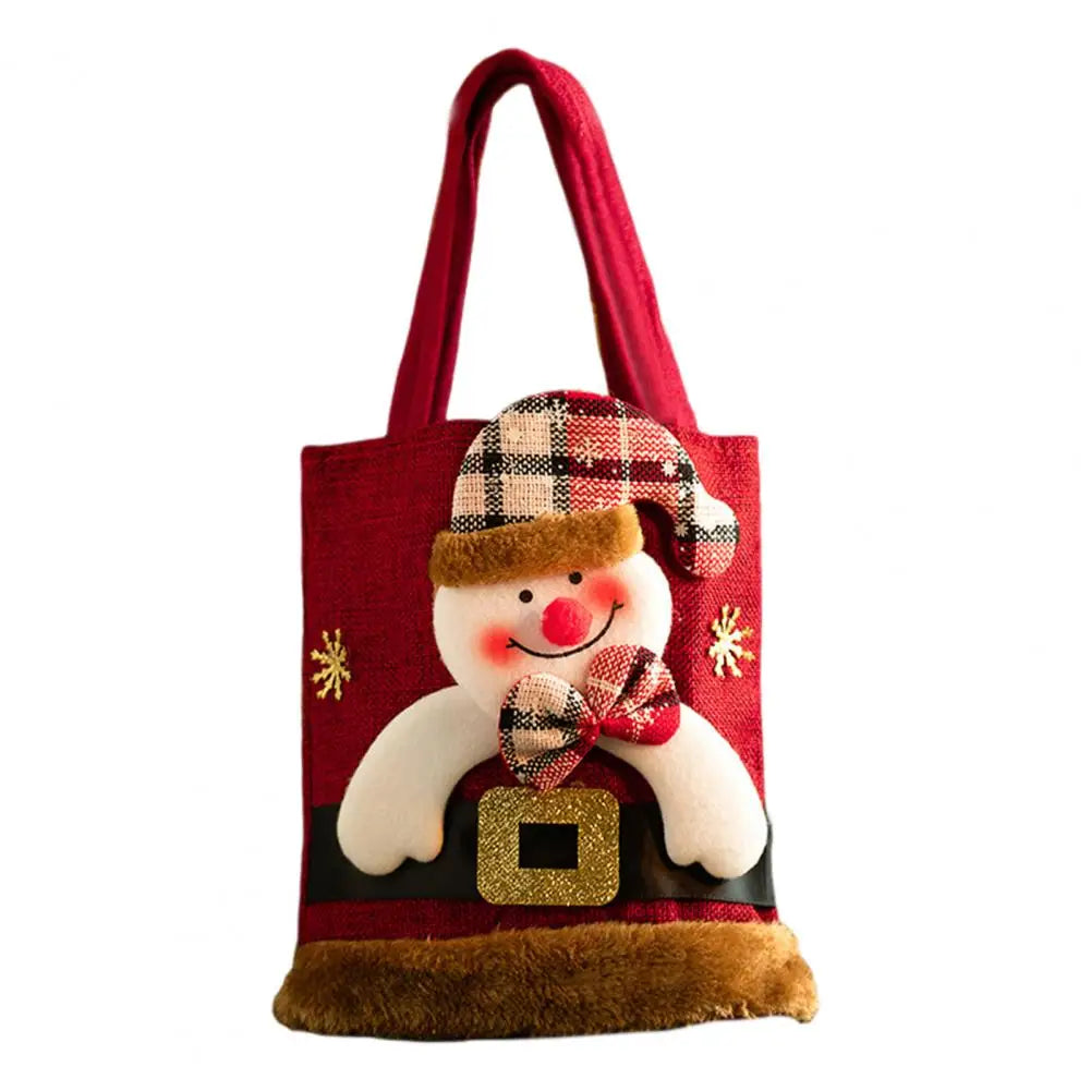 Christmas Gift Bag 3D Santa Claus Snowman Deer Candy Bag