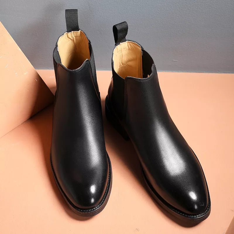 Men's Classic Retro Genuine Leather Chelsea Boots