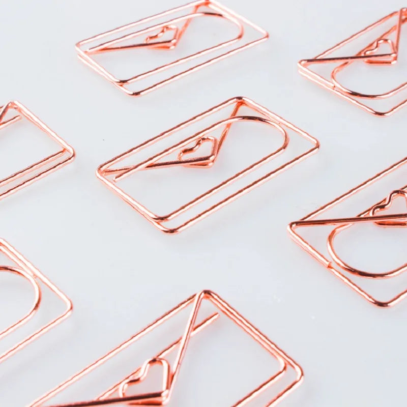 Office Accessories Rosegold Paper Clips Decorative