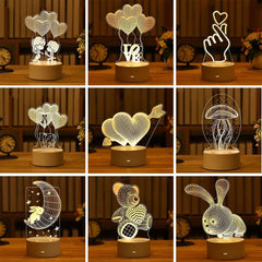 Valentines Day Gift 3D Love Lamp