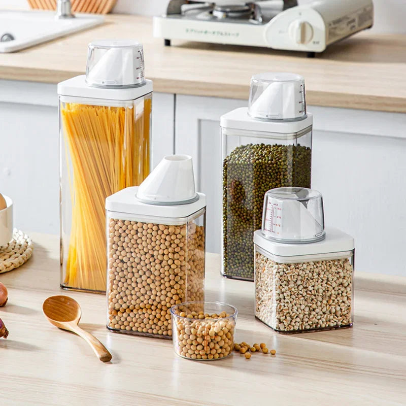 Cereal Dispenser Airtight Food Storage Containers Kitchen Storage Box Cereal Container Storage Jar