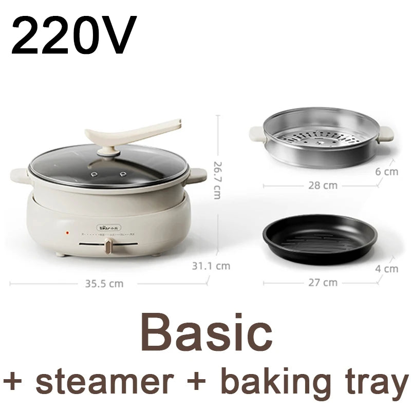 Electric chaffy dish electric steamer multi-purpose pot electric cooker multi-purpose pot