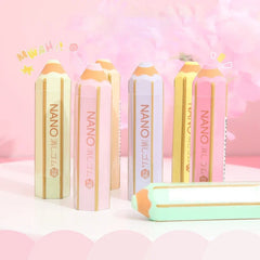 Kawaii Pencil Shape Erasers Cute Rubber Pencil Erasers