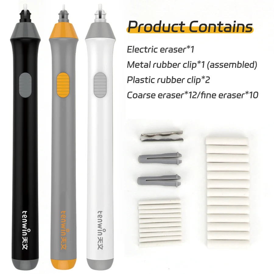 Electric Eraser Art Eraser Set With Refill Sketch Pencil Multi-function Writing Correction School Stationery